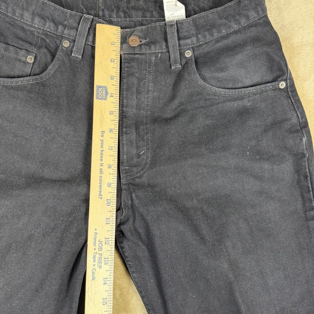 Vintage Levis 560 Black Loose Fit Tapered Leg Jeans Mens 33x32 Made in USA 1997